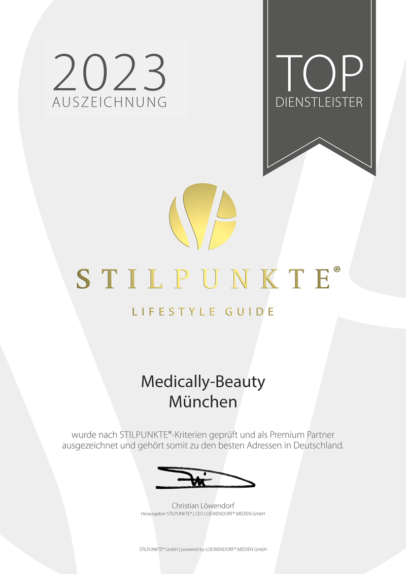 Stilpunkte Zertifikat Martina Schanschol Medically Beauty
